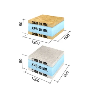 RPG Sandwich 1200x600x50 mm OSB+XPS+OSB